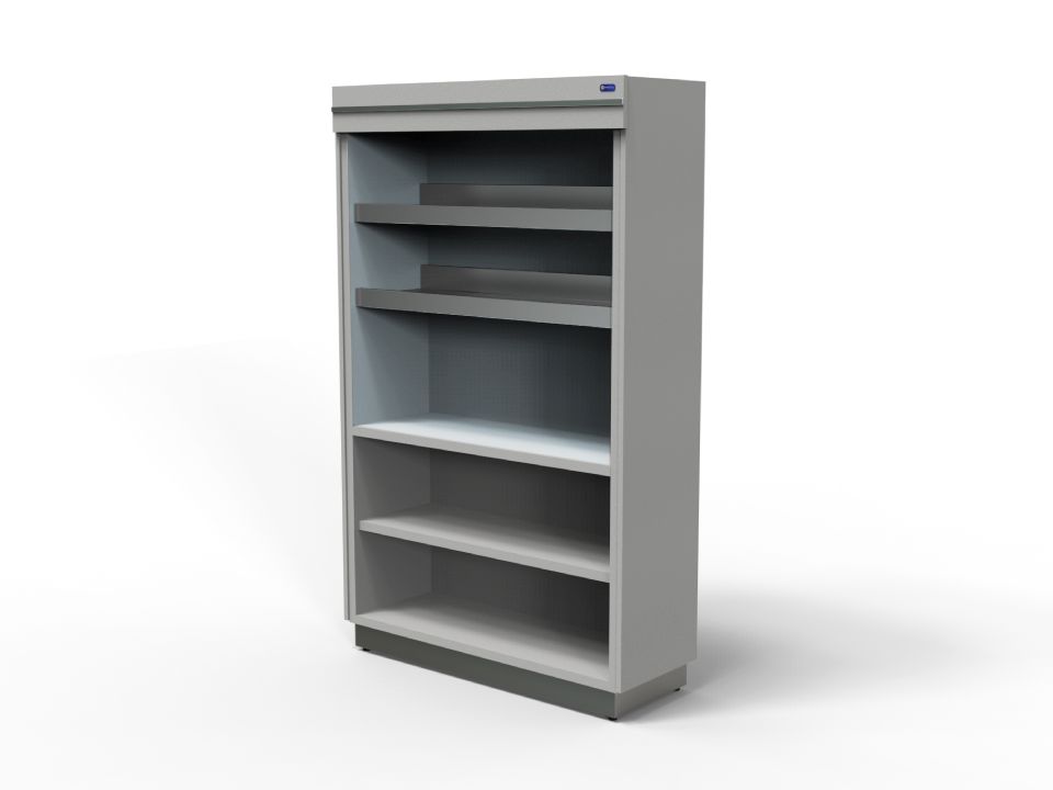 Muebles verticales contrapared en madera